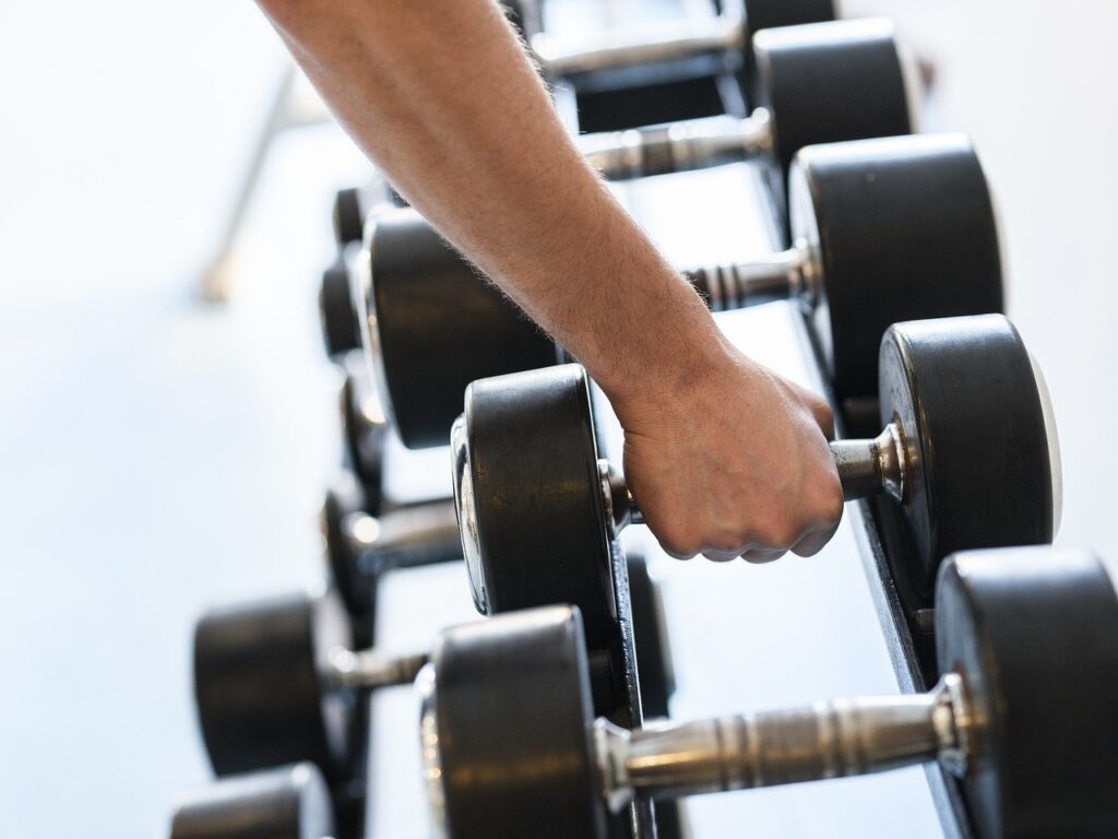 weights, dumbbells, strength, force, exercise, sport, fitness, wrist, hand, muscle, body, health